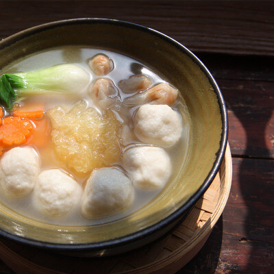 安泰桥无馅七星鱼丸小鱼丸海鳗鱼鱼丸