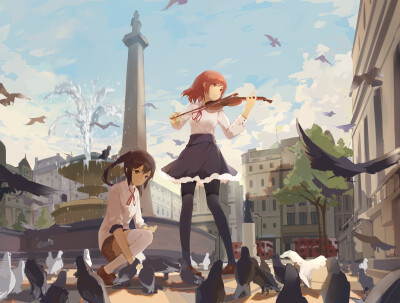 Trafalgar Square | 幻象黑兔 [pixiv] _id=47998123