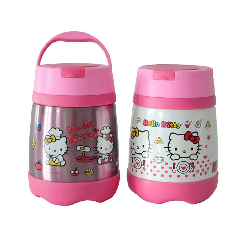 hello Kitty 3626 500ML儿童保温壶便当盒不锈钢汤壶二色可选！