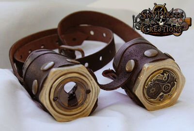 Steampunk Blackwell Handmade Leather Goggles