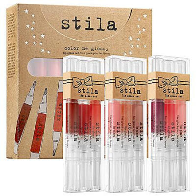 美代 Stila/诗狄娜 九色蜜冻唇彩笔套装 2013圣诞限量 果冻Q弹