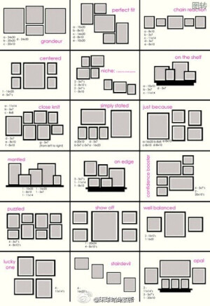 各式各样照片墙，喜欢的童鞋一定要收藏啊~