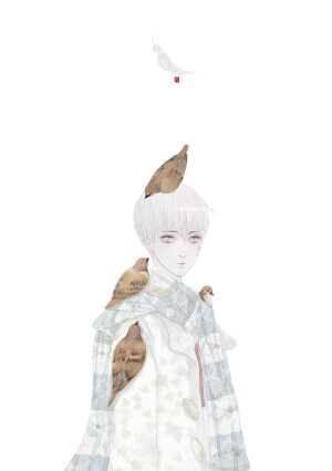 小鸟-痂禾_原创_涂鸦王国插画