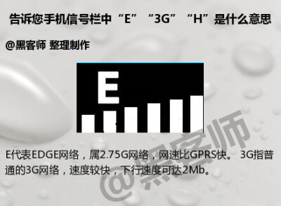 用了这么多年手机，你还不知道信号栏上的字母表示什么意思吗，赶快跟黑客师学一下吧！