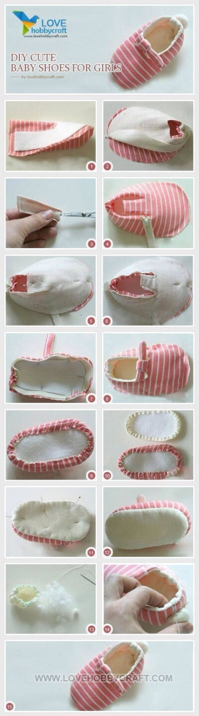 【9种婴儿鞋DIY】亲手做给宝贝的第一双鞋，满满的都是爱~