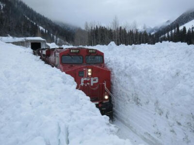 Parks Canada官方脸书公布的一张照片，在加拿大冰川国家公园拍摄的雪景