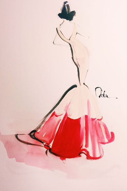 Met Ball 2014 Fashion Sketches - Katie Rodgers Drawings