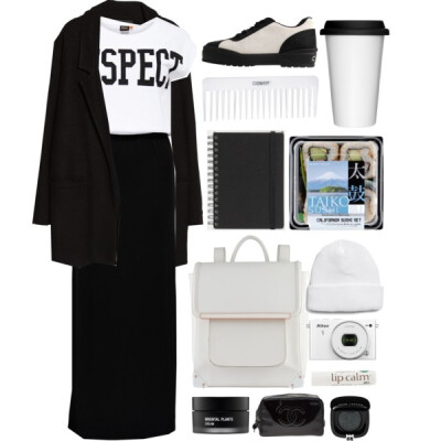 A fashion look from December 2014 featuring black velvet dress, black velvet coat and black white shoes. Browse and shop related looks.