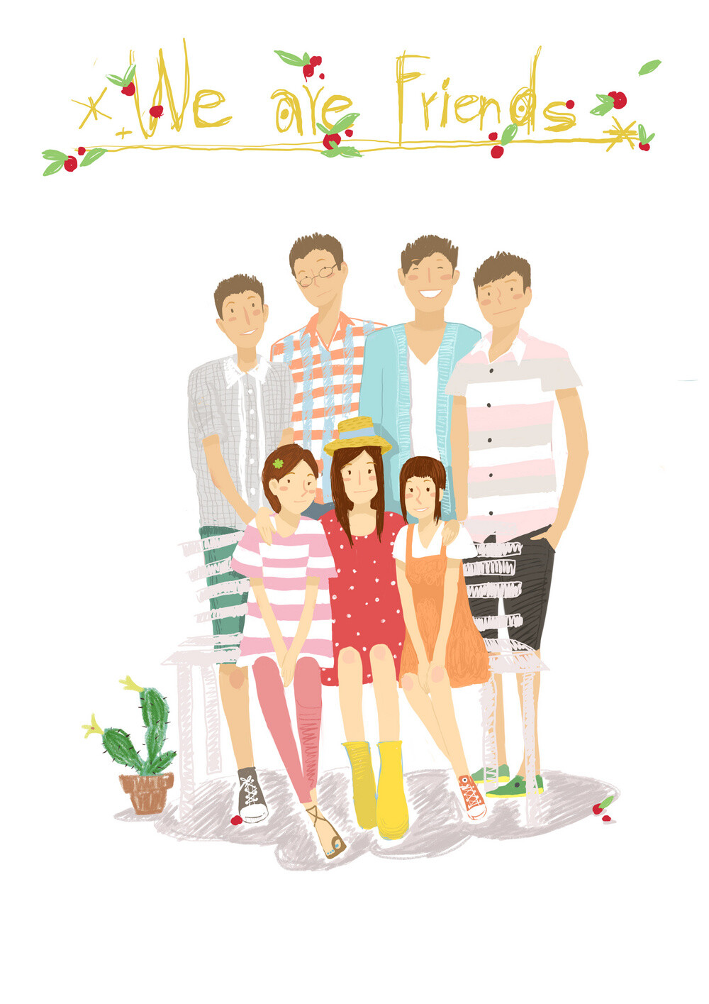 werfriends~-飠并__涂鸦王国插画