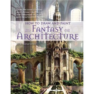 特价69元.Fantasy Architecture 幻想建筑场景设定 手绘线稿