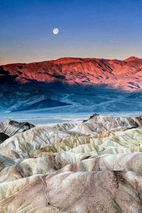 Death Valley Moonrise, California..