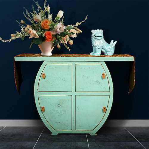 16个彩色玄关柜设计 让你眼前一亮