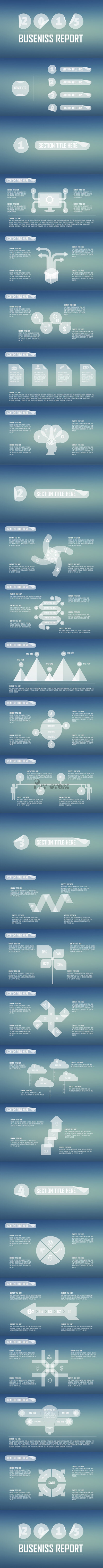 IOS风格2015年终总结汇报通用模板【第三期】 PPT模板