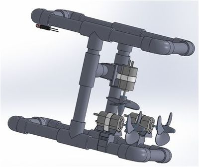 玩具船模发动机3D图纸 SolidWorks设计 附STP格式