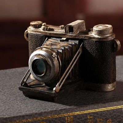 zakka杂货 家居装饰品 创意礼物摆件 复古做旧做脏工艺怀旧照相机