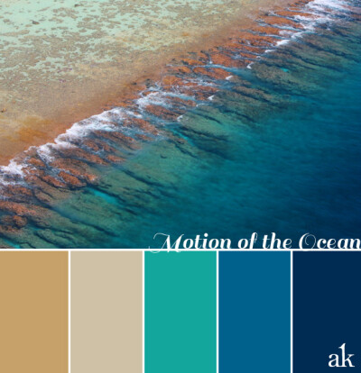 ocean coastal color palette inspiration