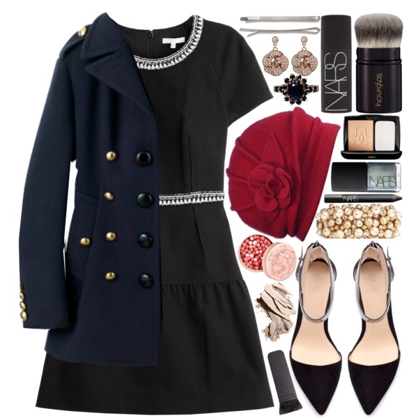 A fashion look from January 2015 featuring black dress, black pumps and pearl jewelry. Browse and shop related looks.