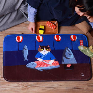 ！妙吉MEWJI 独家原创 加厚中等尺寸猫地毯动物地毯八款