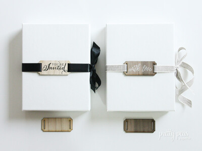 DIY Hand-Stamped Wood Ribbon Labels