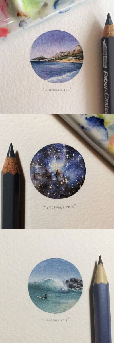 South African artist, Lorraine Loots, created coin-sized paintings as part of a project entitled, &amp;quot;365 Postcards for Ants.&amp;quot;