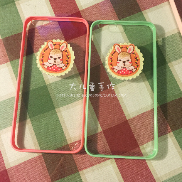 【大儿童】森林系小肥兔手机壳 iphone4/4S/5/5S/6/6plus 独家