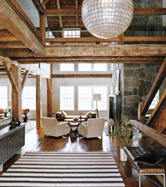 Modern rustic barn