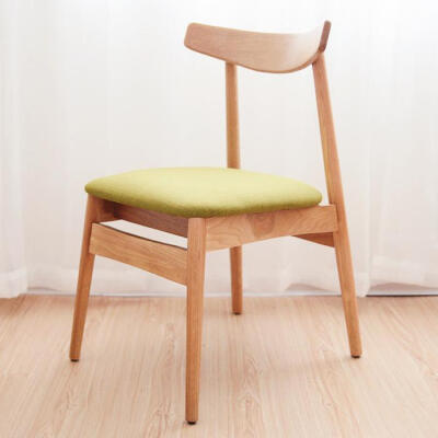 木邻北欧家具 实木餐椅现代简约 日式韩式PU皮软包餐椅休闲椅宜家