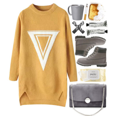 #underground #rock #yellow #grey #sweater #timberland