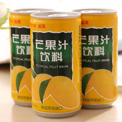 吃小苍零食店 乐天芒果汁饮料 韩国进口饮料 浓缩果汁 夏季饮料