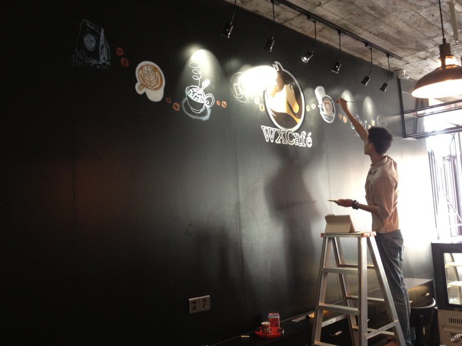 查看《珠海咖啡厅餐牌墙绘》原图，原图尺寸：3264x2448
