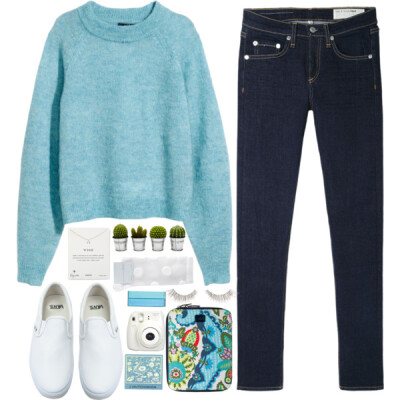 A fashion look from December 2014 featuring H&amp;amp;M, black jeans and dot socks. Browse and shop related looks.