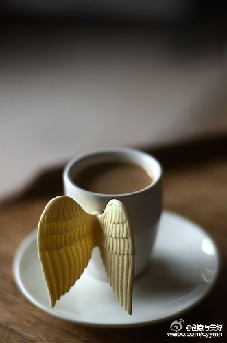 天使为你带来的咖啡！很有感觉吧！O网页链接
