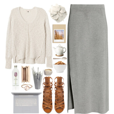 A fashion look from October 2014 featuring cotton shirts, slit skirt and Isabel Marant. Browse and shop related looks.