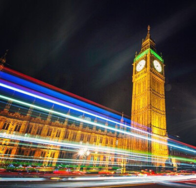 英国大本钟唯美HDR摄影作品，美轮美奂喔，已沉醉了。