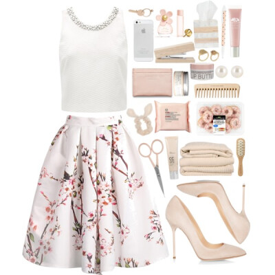 #polyvoreOOTD #ootd #polyvoreeditorial #floralprint #Pink #girly