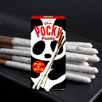 日本进口零食格力高牛奶巧克力 熊猫pocky 饼干棒 42g 宝宝最爱