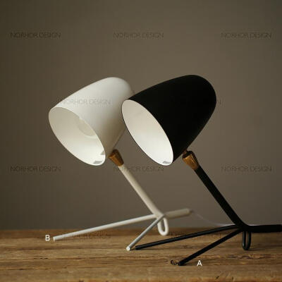 北欧表情现代简约工矿乡村轻复古Faro台灯黑白2色