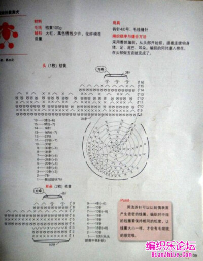 钩编长毛羊图解