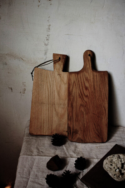 owl【木头】MUMO木墨 面包托盘原木砧板 红橡木 黑胡桃木实木砧板 面包砧板