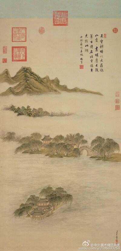 清 董邦達(dá)《蘇堤春曉圖》—— 絹本設(shè)色，清代董邦達(dá)國(guó)畫作品，現(xiàn)藏臺(tái)北故宮博物院。