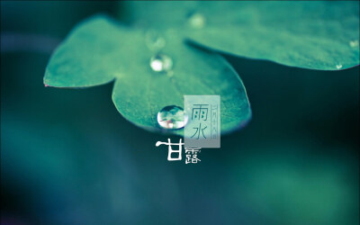 【二十四节气】雨水。