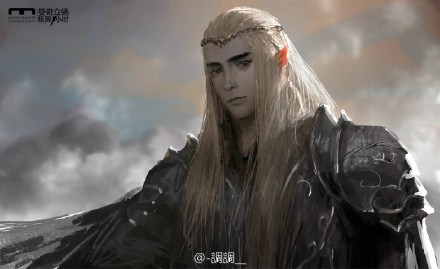 今天的一小时速涂~【暗精灵】~跑题涂了瑟大王~#极限一小时##霍比特人3：五军之战#