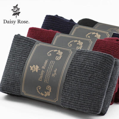 daisy rose羊绒袜加厚连裤袜秋冬羊毛袜条纹保暖裤春秋打底踩脚裤