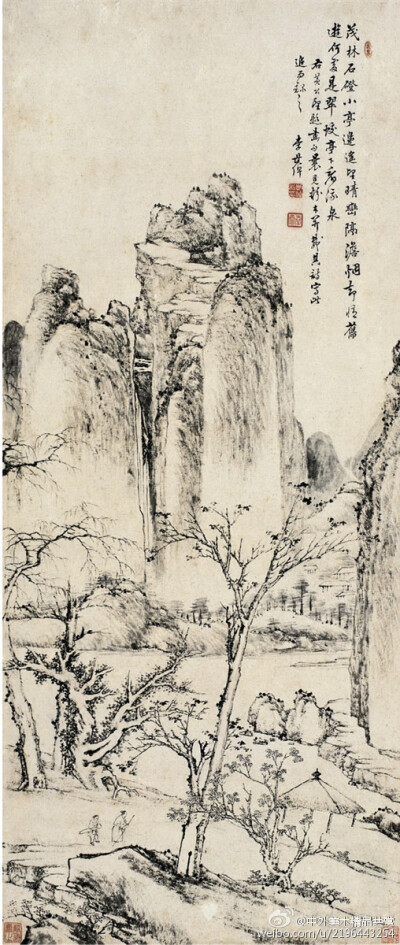 李世倬——字天章等，號穀齋等，奉天（今遼寧瀋陽）人；宗法王翬，其畫純正而筆亦秀雋，其人物，自言得吳道子水陸道場圖而閱之，遂悟其法；其花鳥、果品各種寫意，蓋得諸舅氏之指墨而易以筆，故能各名一家；晚年喜用…