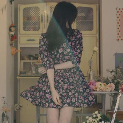 MC迷韩国秋冬milkcocoa韩版淑女玫瑰中袖连衣裙