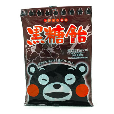 日本 熊本Kumamon 黑糖饴润喉糖 90g 部长大人卖糖啦！