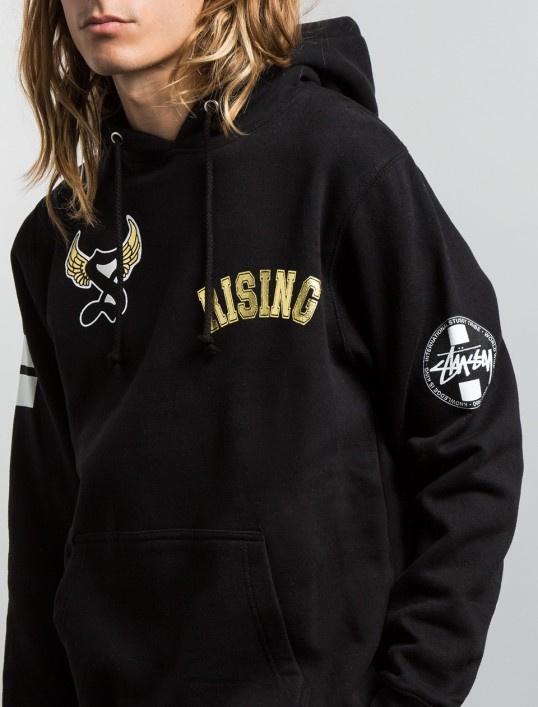 STUSSY Rising 80 Hoodie 黑