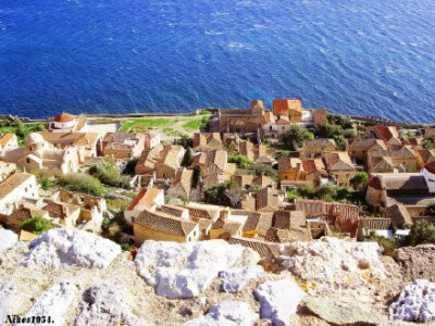 希腊Monemvasia，一个离岛上隐藏的小镇 #一起看世界#