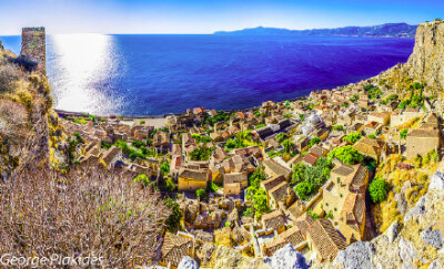 希腊Monemvasia，一个离岛上隐藏的小镇 #一起看世界#