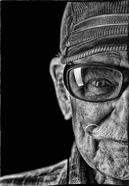 肖像照可以这样拍 黑白人像hdr摄影